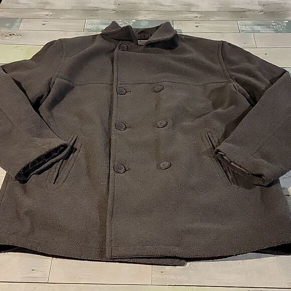 Columbia Gray Pea Coat size XL - Picture 1 of 5